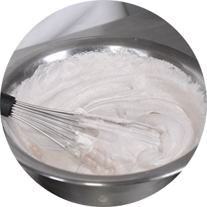 mousse fruit au sirop